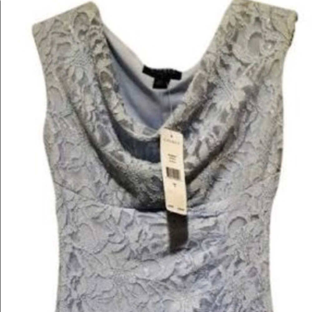 Ralph Lauren Gray/Silver lace dress size 8.